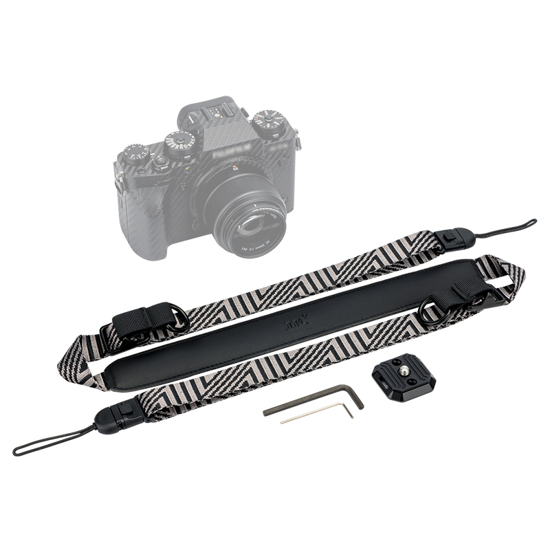  JJC QRS-M1 Kamerastropp med plate for systemkamera – maks belastning: 80 kg Rask levering fra Sverige.