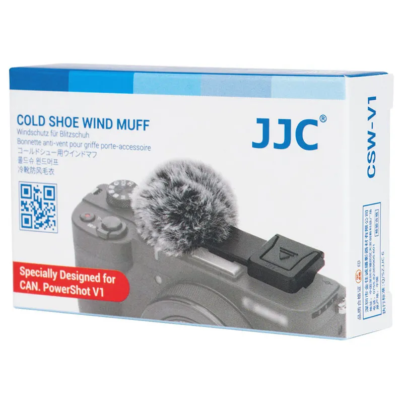 JJC CSW-R50V Vindskjerm med blitssko for Canon PowerShot V1 Rask levering fra Sverige.