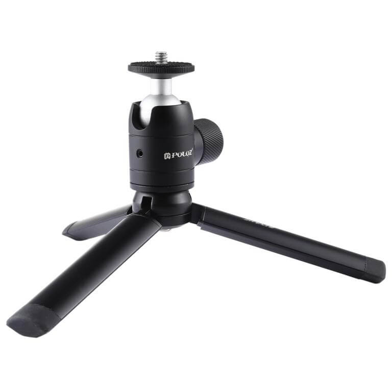 Puluz ministativ 15 cm for kamera & mobilholder av metall Rask levering fra Sverige.