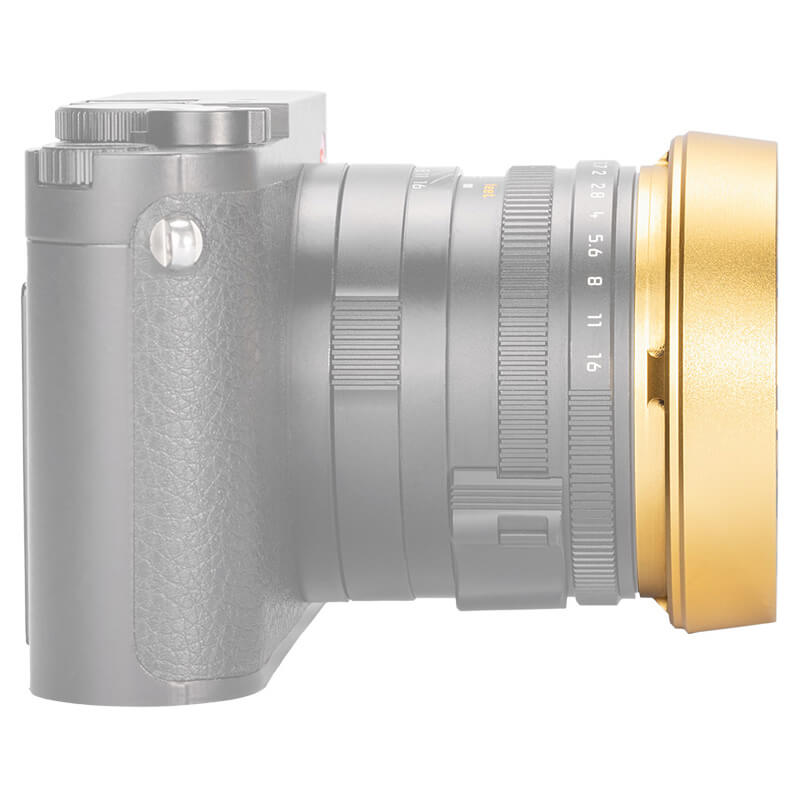 JJC JJC Solblender & objektivdeksel for Leica Q-serien Q3 Q2 Q1 gull