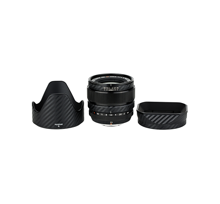 Kiwifotos Kiwifotos Skin for Fujifilm XF 23mm f/1.4 R - Svart karbonfiberfilm