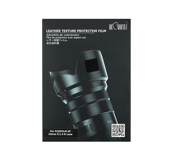 Kiwifotos Kiwifotos Skin for Fujifilm XF 23mm f/1.4 R - Svart lærtekstur