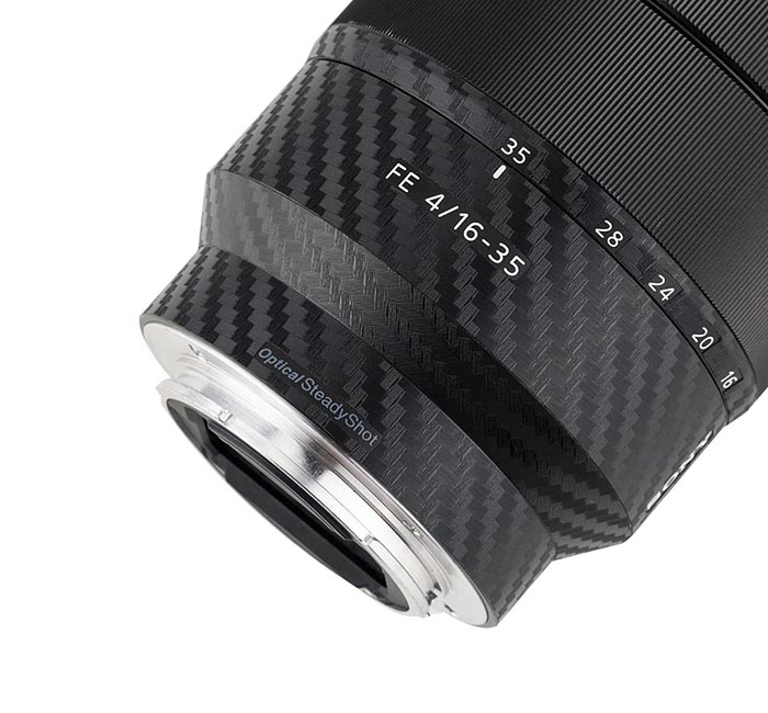 Kiwifotos Kiwifotos Skin for Sony Vario-Tessar T\* FE 16-35mm f/4 ZA OSS - karbonfiberfilm