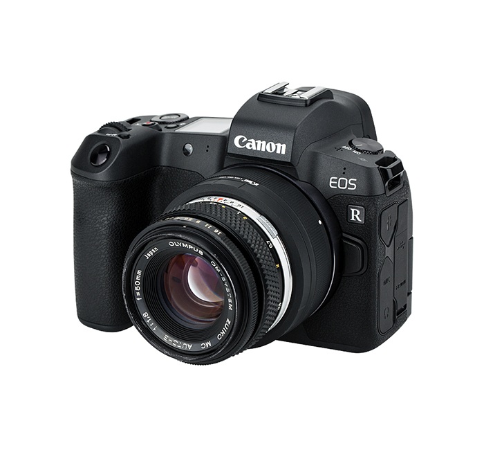 Kiwifotos Kiwifotos Objektivadapter for Olympus OM for Canon R kamerahus