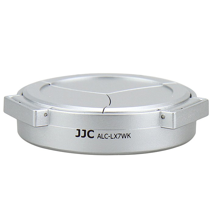 JJC JJC Automatisk frontdeksel for Panasonic DMC-LX7 Leica D-Lux6 Sølv