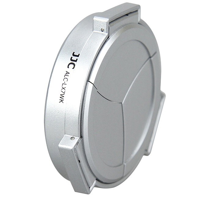 JJC JJC Automatisk frontdeksel for Panasonic DMC-LX7 Leica D-Lux6 Sølv