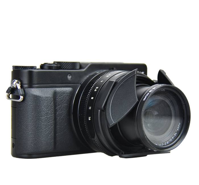JJC JJC Automatisk frontdeksel for Panasonic DMC-LX100 Leica D-Lux Svart