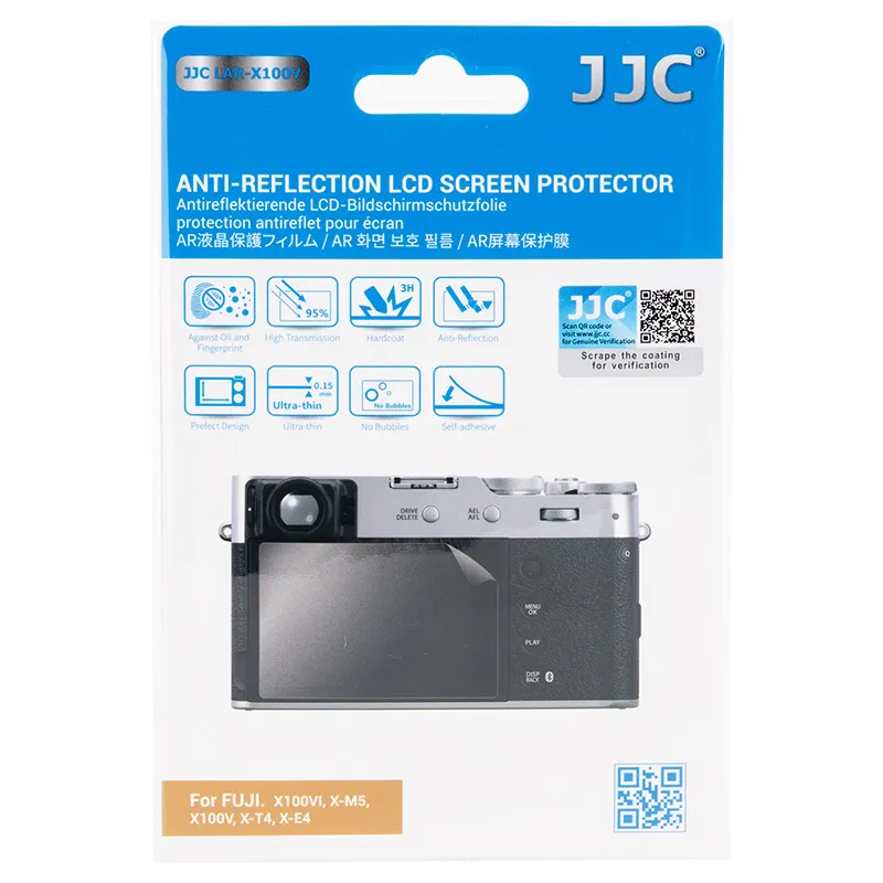 JJC Antireflekterande Skjermbeskytter PET for Fujifilm X100V X100 VI X-T4 X-E4 Rask levering fra Sverige.