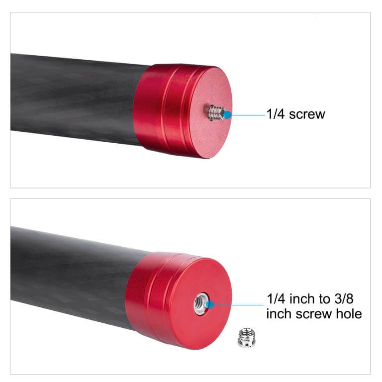  Puluz Stativforlängare 21cm av kolfiber for Gimbal och stkativ Rask levering fra Sverige.
