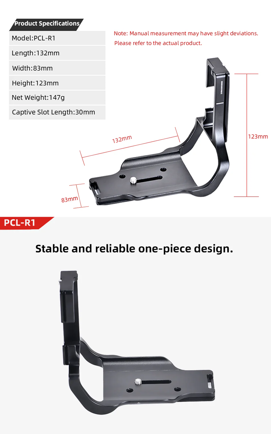 Sunwayfoto Sunwayfoto l-bracket for Canon EOS R3