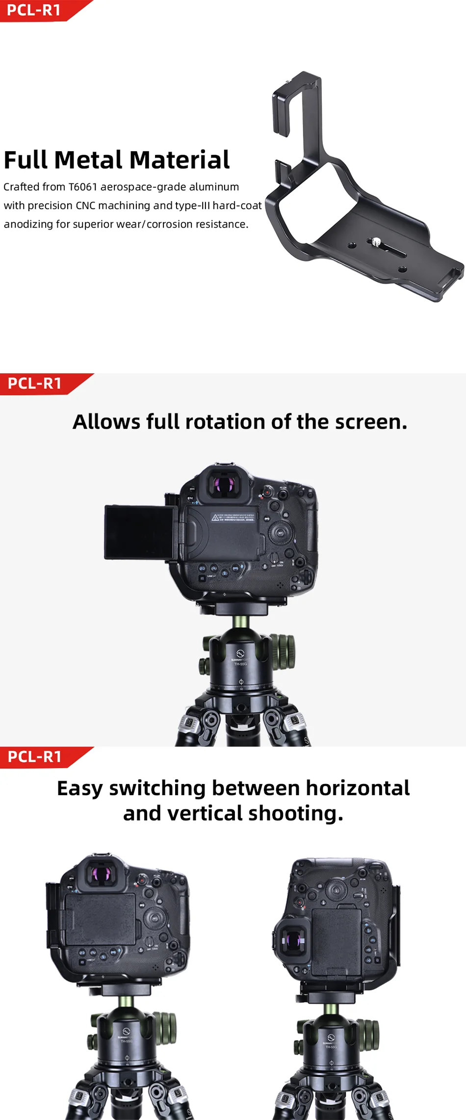 Sunwayfoto Sunwayfoto l-bracket for Canon EOS R3