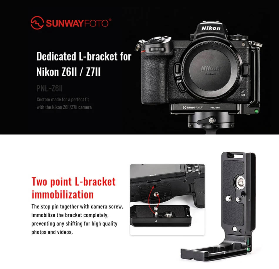 Sunwayfoto Sunwayfoto l-bracket for Nikon Z6/Z7/Z6 II/Z7 II