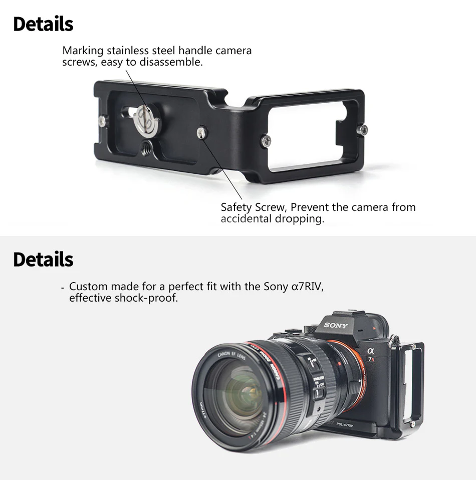 Sunwayfoto L-brakett for Sony A7RIV & A9II Rask levering fra Sverige.