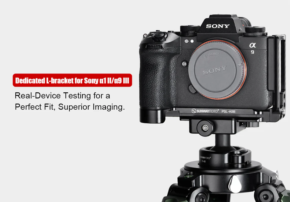 Sunwayfoto L-Bracket for Sony A9III & A1II Rask levering fra Sverige.