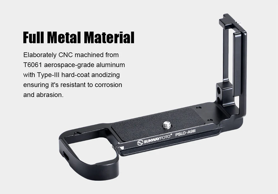  Sunwayfoto L-brakett i ett stykke for Sony A9 III & A1 II – Arca-Swiss Rask levering fra Sverige.