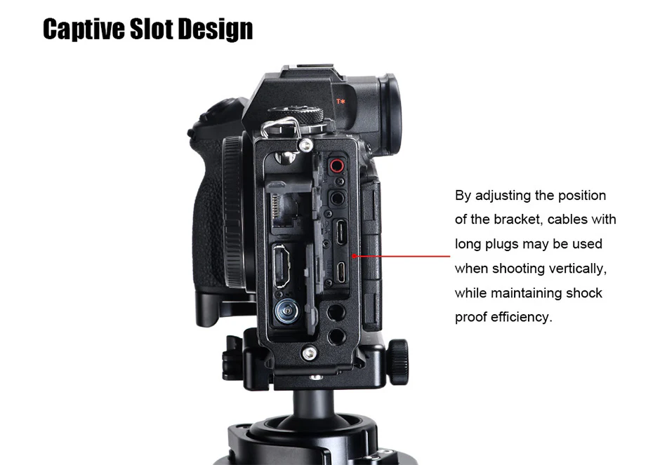  Sunwayfoto L-brakett i ett stykke for Sony A9 III & A1 II – Arca-Swiss Rask levering fra Sverige.