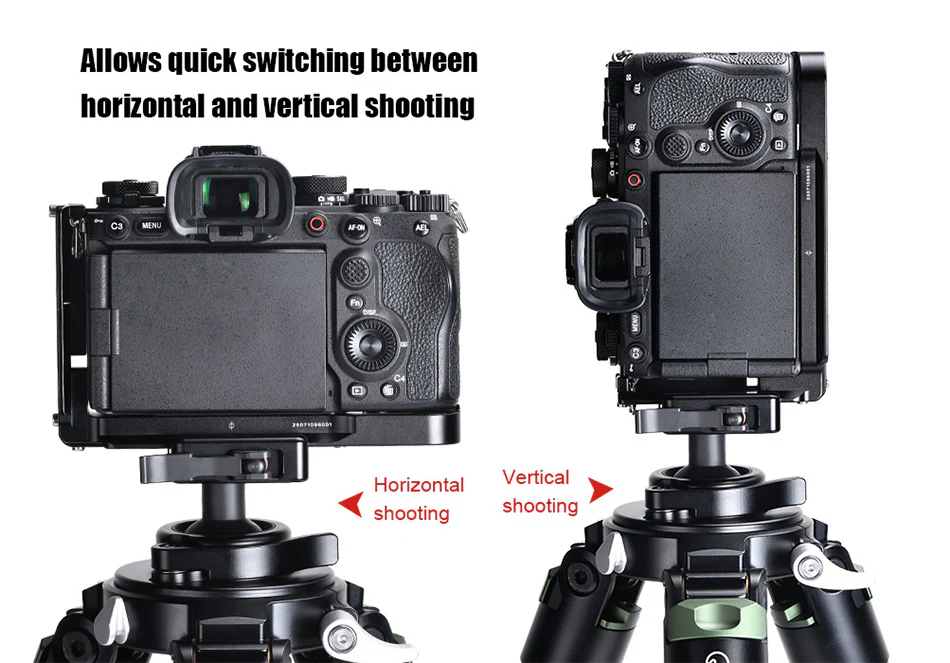  Sunwayfoto L-brakett i ett stykke for Sony A9 III & A1 II – Arca-Swiss Rask levering fra Sverige.