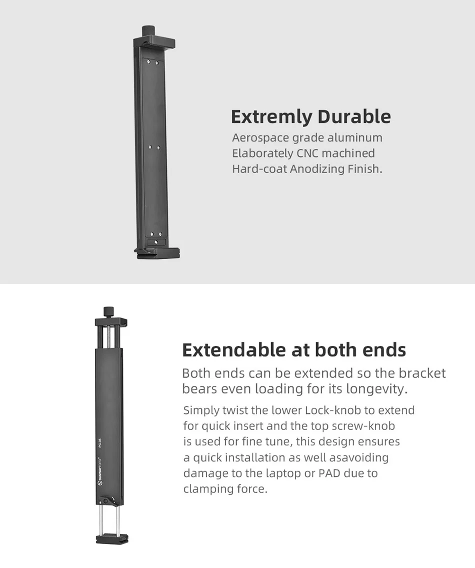 Sunwayfoto Sunwayfoto PC-05 Holder for Nettbrett og Laptop