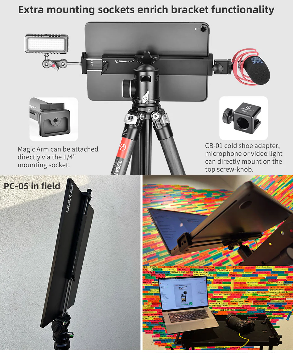Sunwayfoto Sunwayfoto PC-05 Holder for Nettbrett og Laptop
