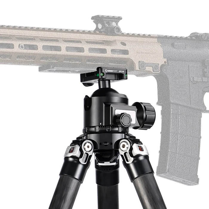 Sunwayfoto SPC-50 feste med låseratt for Arca og Picatinny Rask levering fra Sverige.