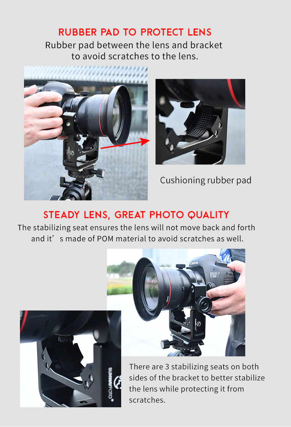 Sunwayfoto Sunwayfoto TS-E24 Feste for Canon tilt-shift-objektiv TS-E17 TS-E24