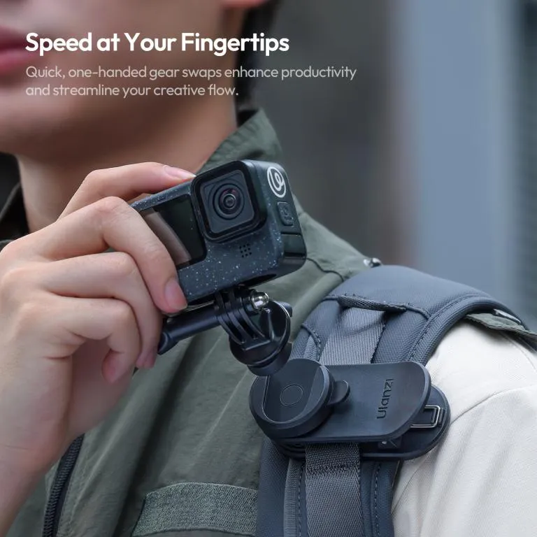 Ulanzi CK02 – Kamerafeste for ryggsekk med hurtigfeste Rask levering fra Sverige.