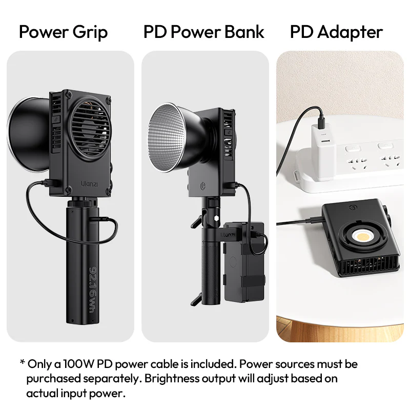 Ulanzi C01 100W COB Light – Kompakt, kraftig og portabel videolys Rask levering fra Sverige.