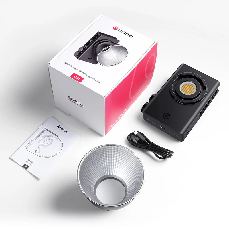 Ulanzi C01 100W COB Light – Kompakt, kraftig og portabel videolys Rask levering fra Sverige.