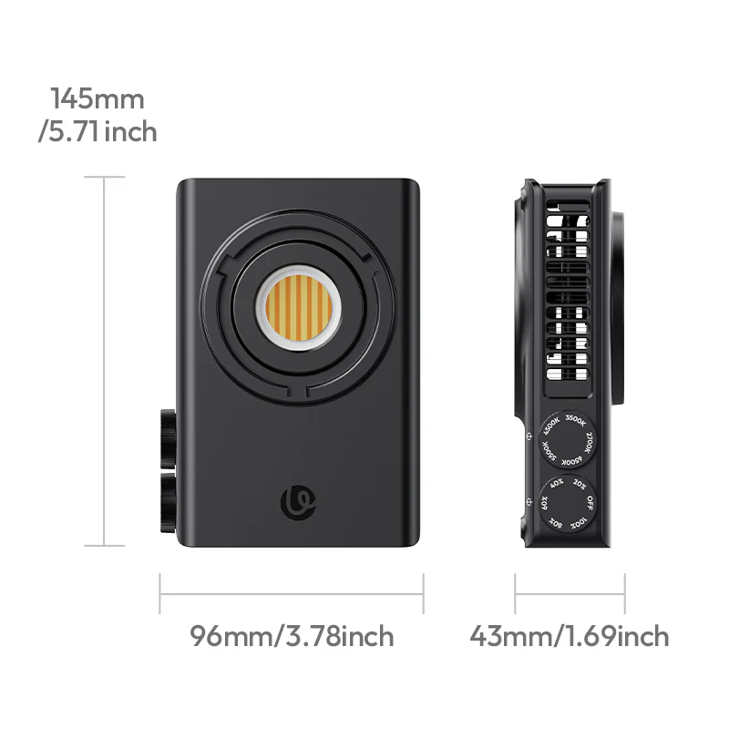 Ulanzi C01 100W COB Light – Kompakt, kraftig og portabel videolys Rask levering fra Sverige.