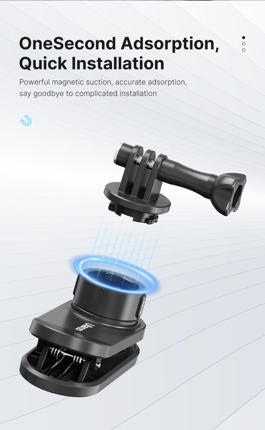  Ulanzi magnetisk hurtigkoblingssystem for actionkameraer Rask levering fra Sverige.