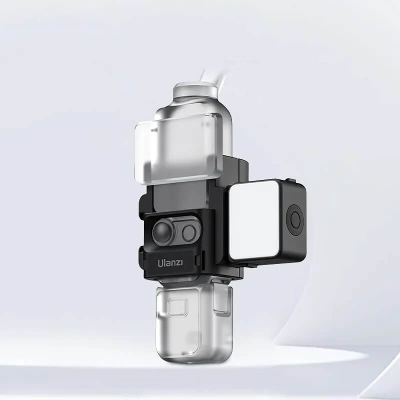  Ulanzi mini LED-belysning for DJI Osmo Action 5 / 4 / 3 og Pocket 3 Rask levering fra Sverige.