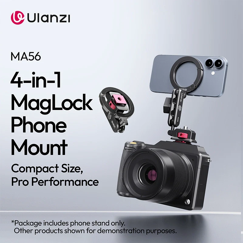  Ulanzi MA56 4-in-1 MagLock – Magnetisk mobilholder med 360° rotasjon Rask levering fra Sverige.