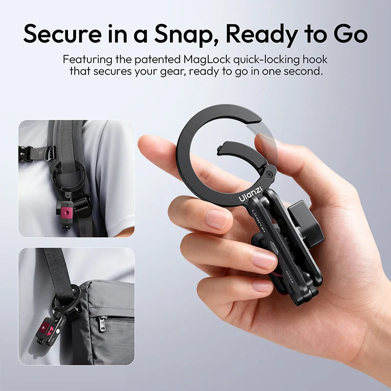  Ulanzi MA56 4-in-1 MagLock – Magnetisk mobilholder med 360° rotasjon Rask levering fra Sverige.
