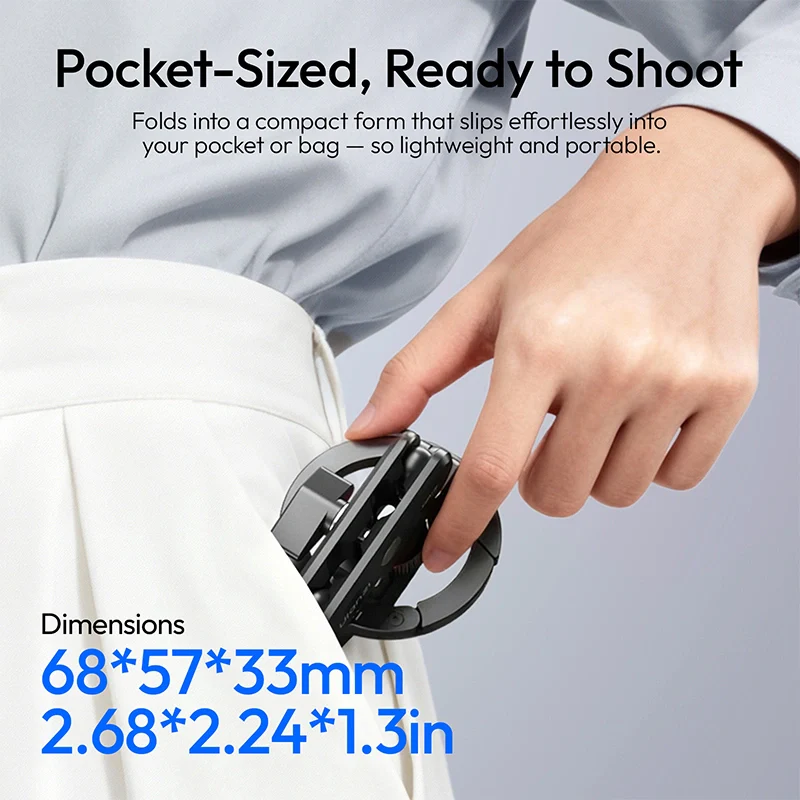  Ulanzi MA56 4-in-1 MagLock – Magnetisk mobilholder med 360° rotasjon Rask levering fra Sverige.