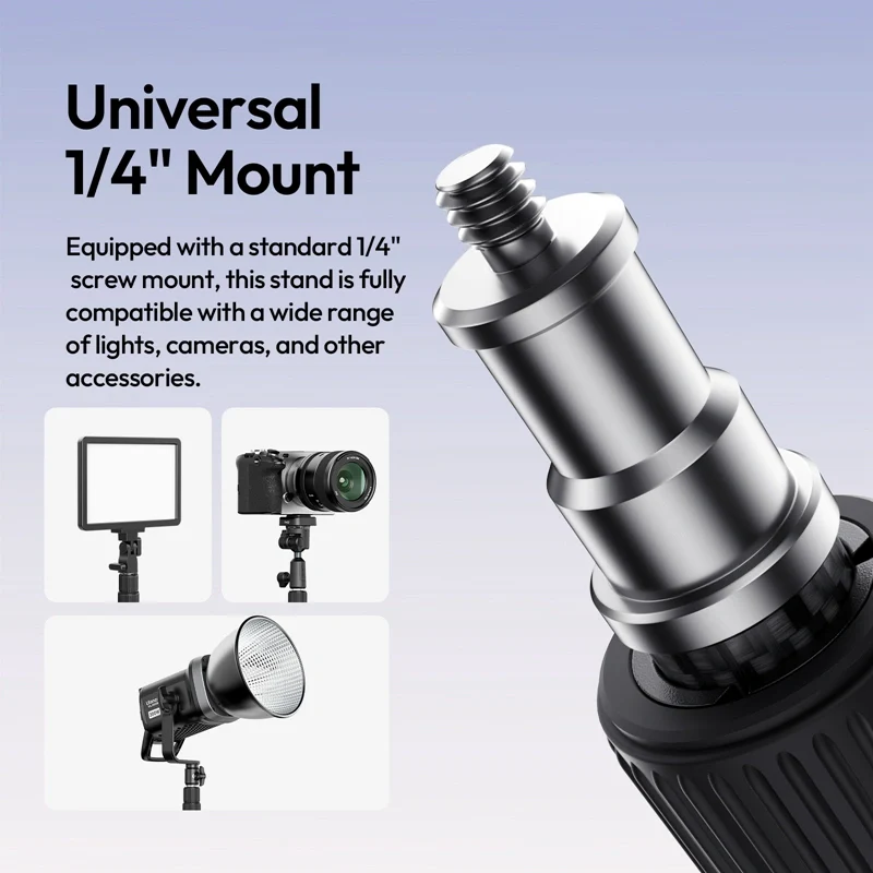  Ulanzi T230 – portabelt lysstativ i karbonfiber 230 cm med vendbare ben Rask levering fra Sverige.